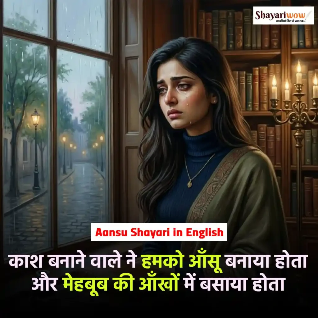 Aansu Shayari in English