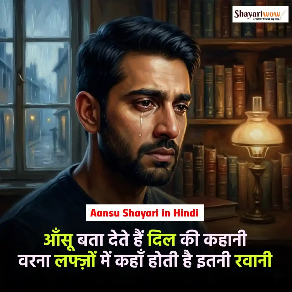 Aansu Shayari in Hindi