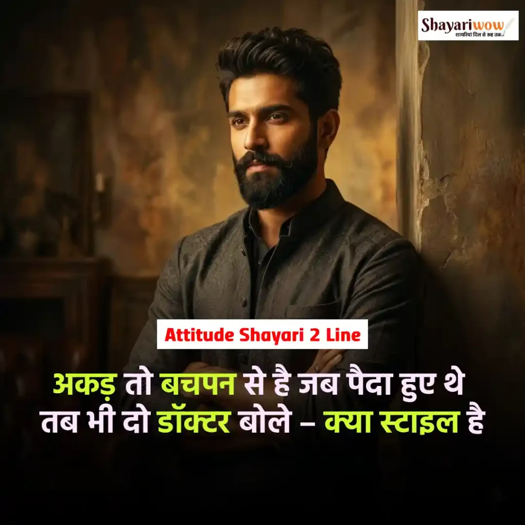 Attitude Shayari 2 Line