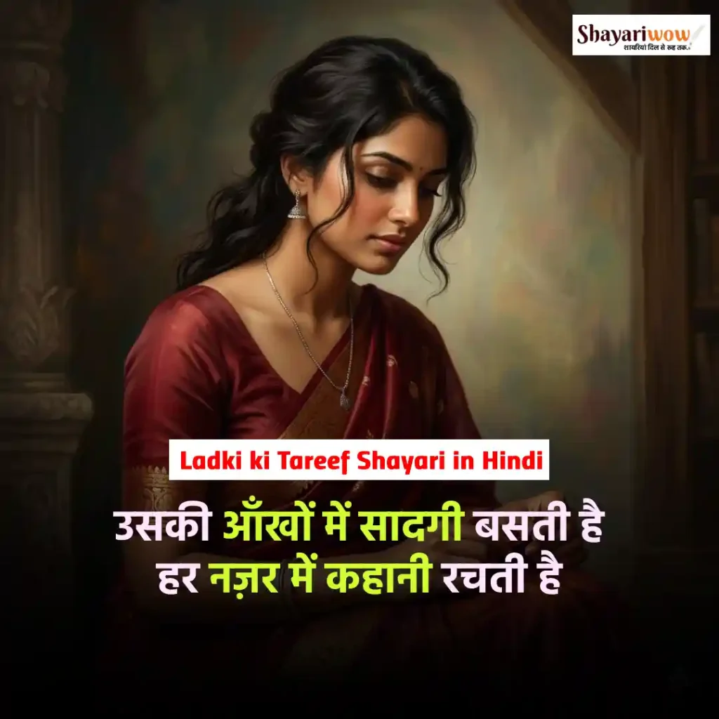 Ladki ki Tareef Shayari in Hindi