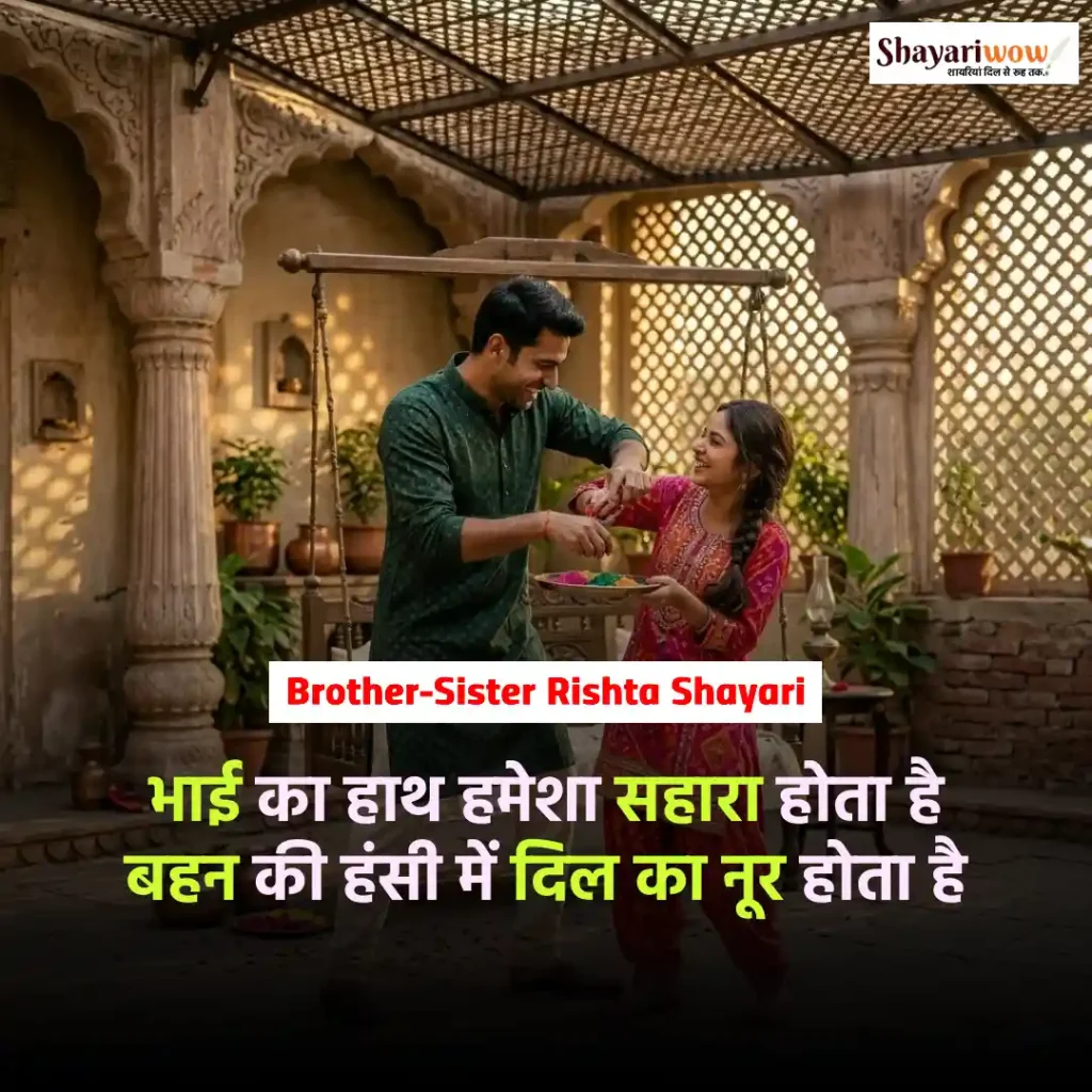 Brother-Sister Rishta Shayari