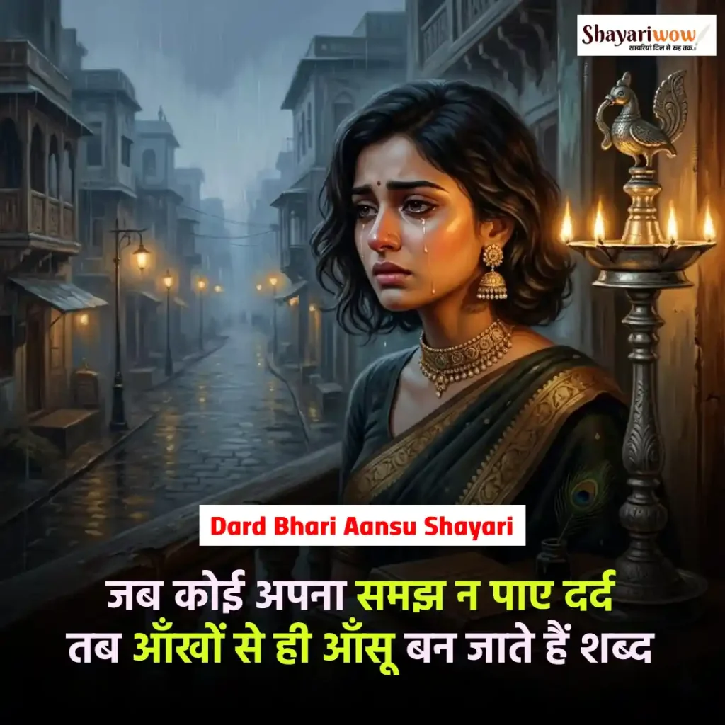 Dard Bhari Aansu Shayari