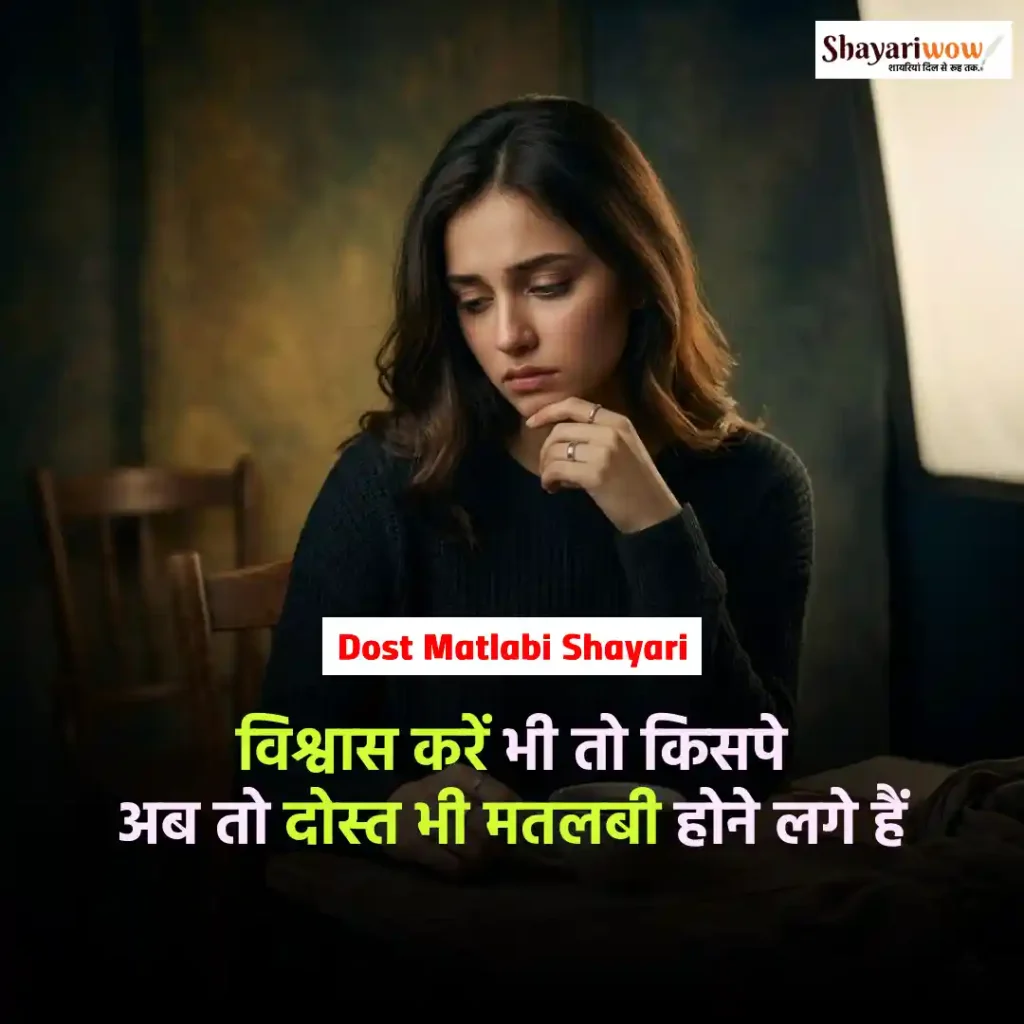 Dost Matlabi Shayari