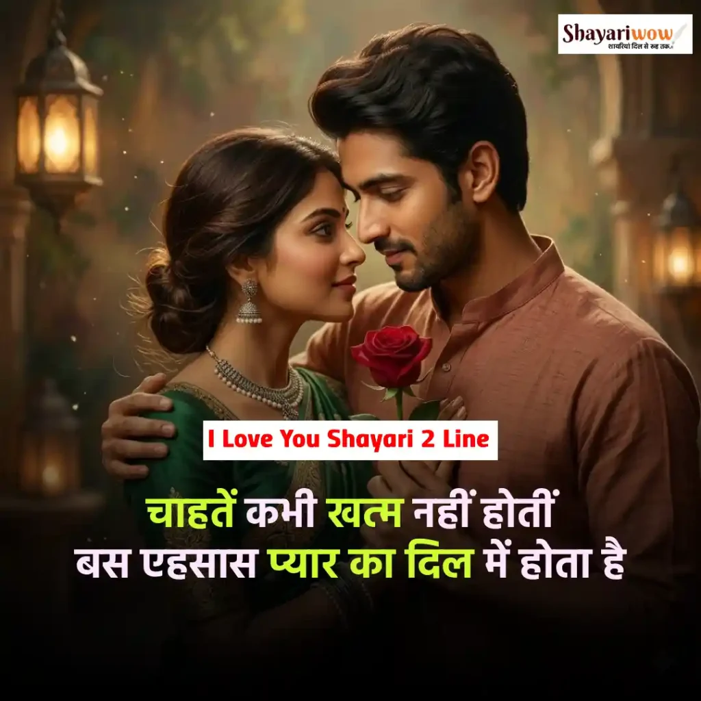 I Love You Shayari 2 Line
