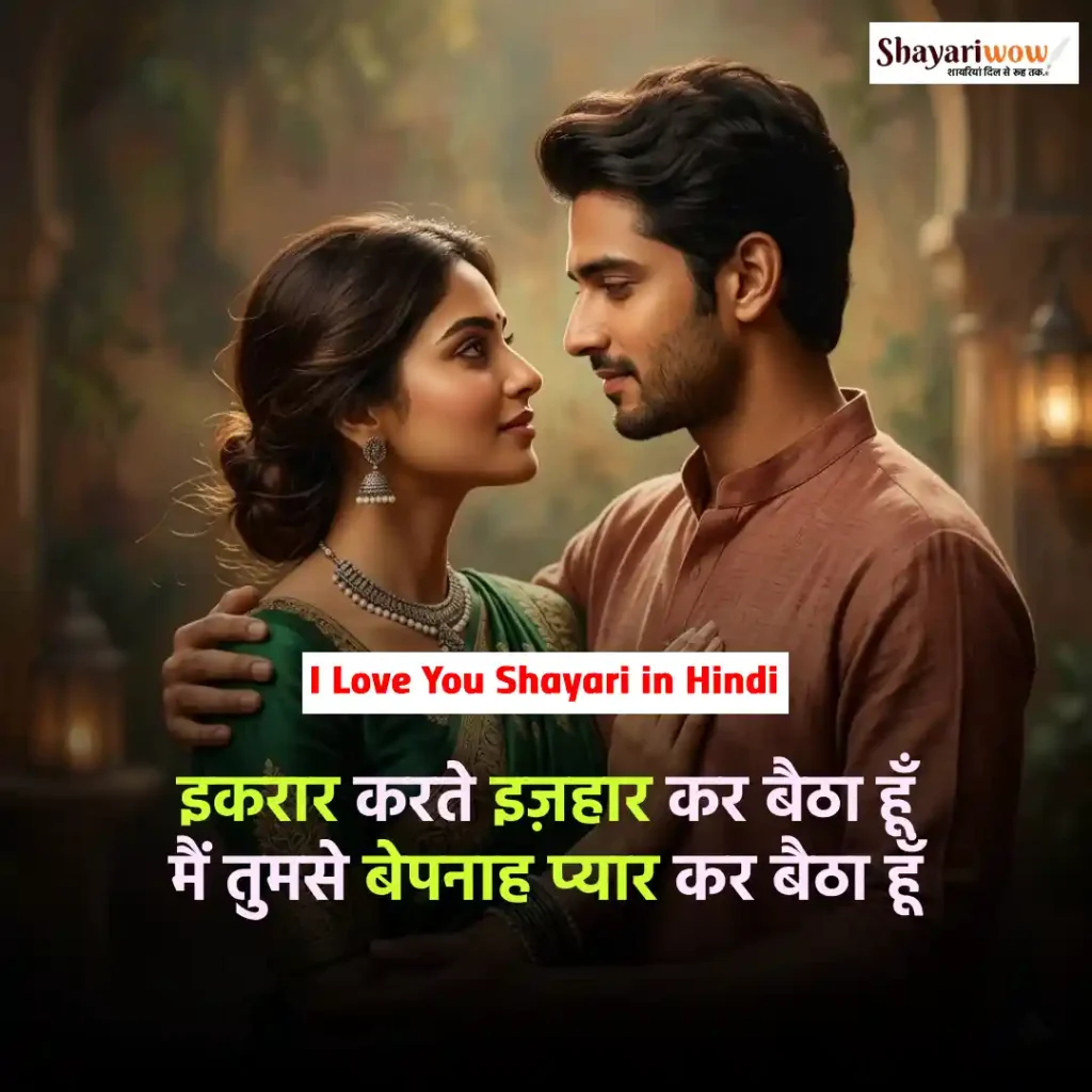 I Love You Shayari in Hindi