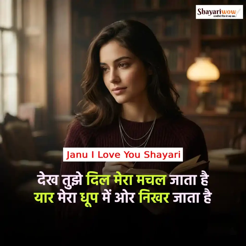 Janu I Love You Shayari