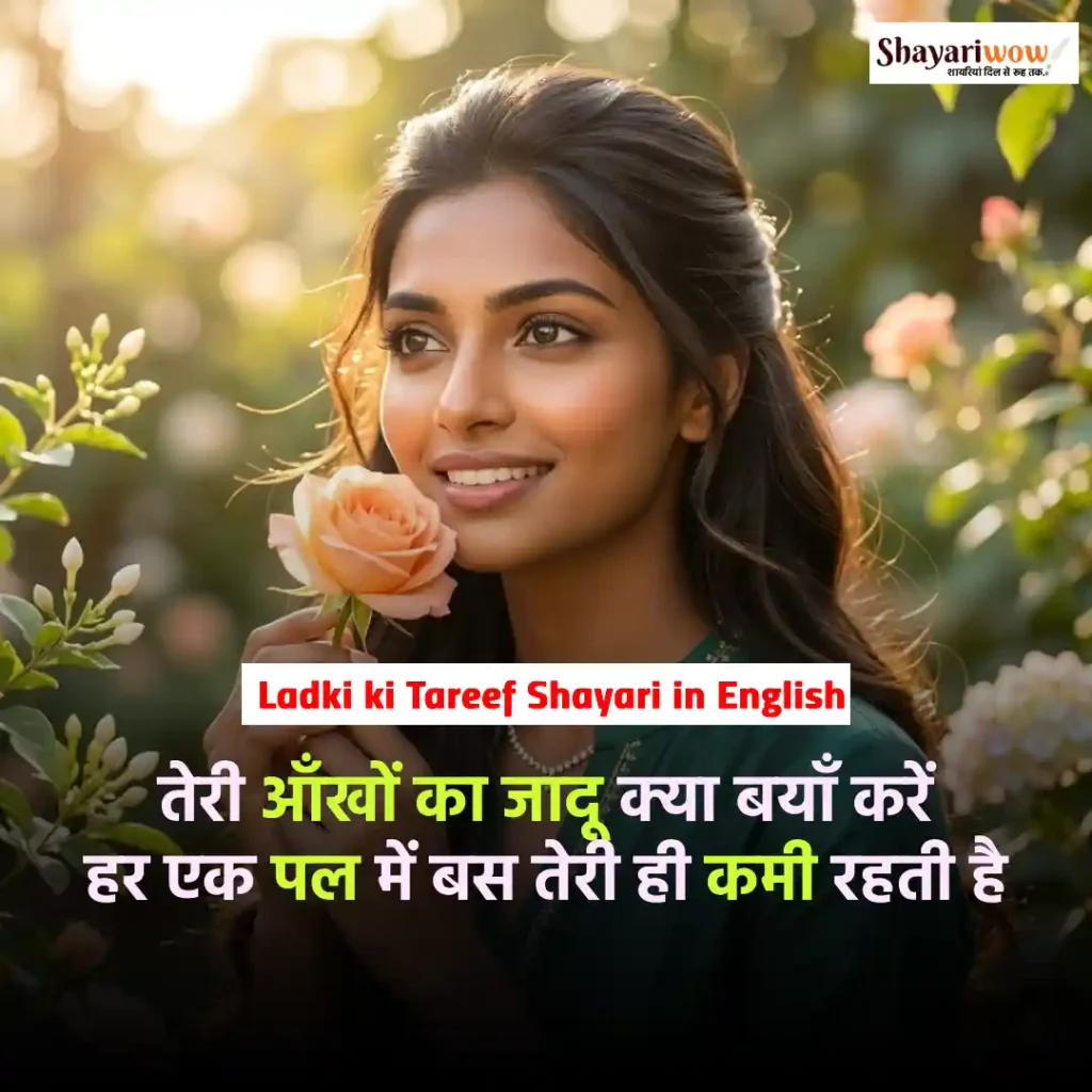 Ladki ki Tareef Shayari in English
