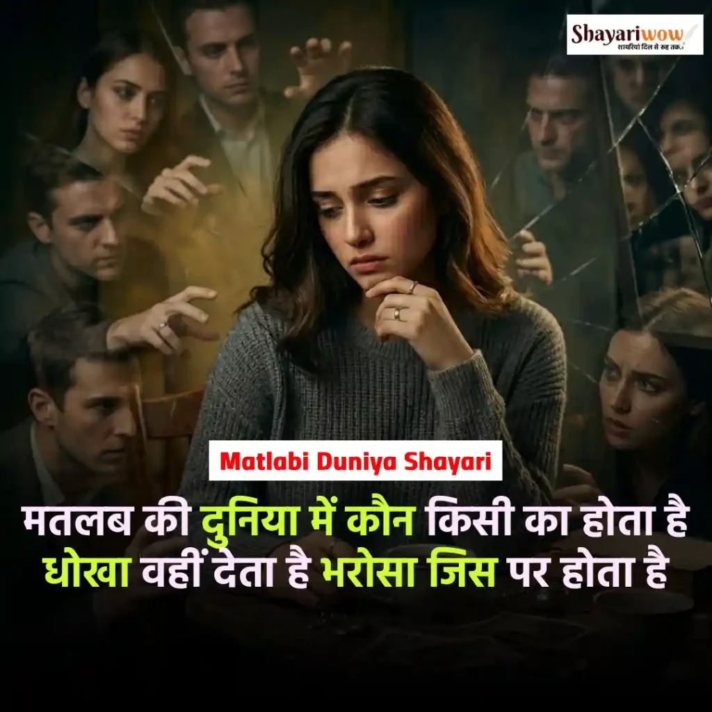 Matlabi Duniya Shayari