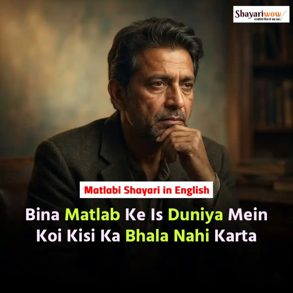 Matlabi Shayari in English