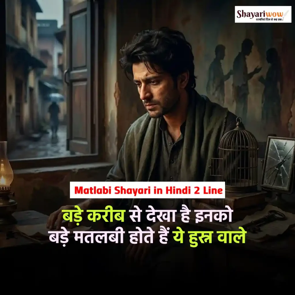Matlabi Shayari in Hindi 2 Line