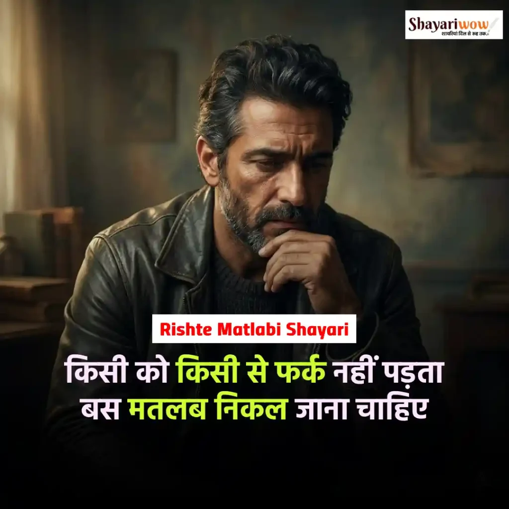 Rishte Matlabi Shayari