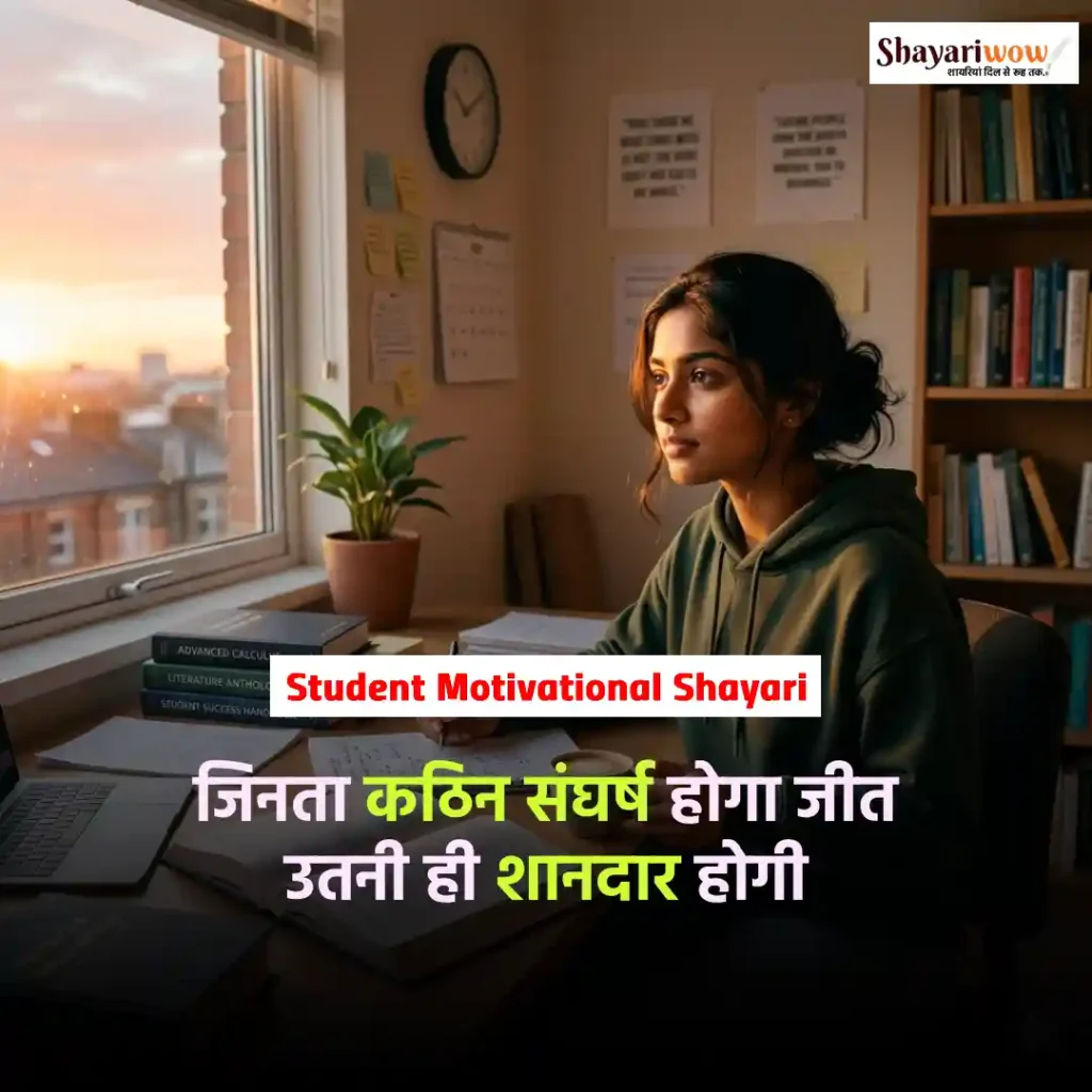 Student Motivational Shayari