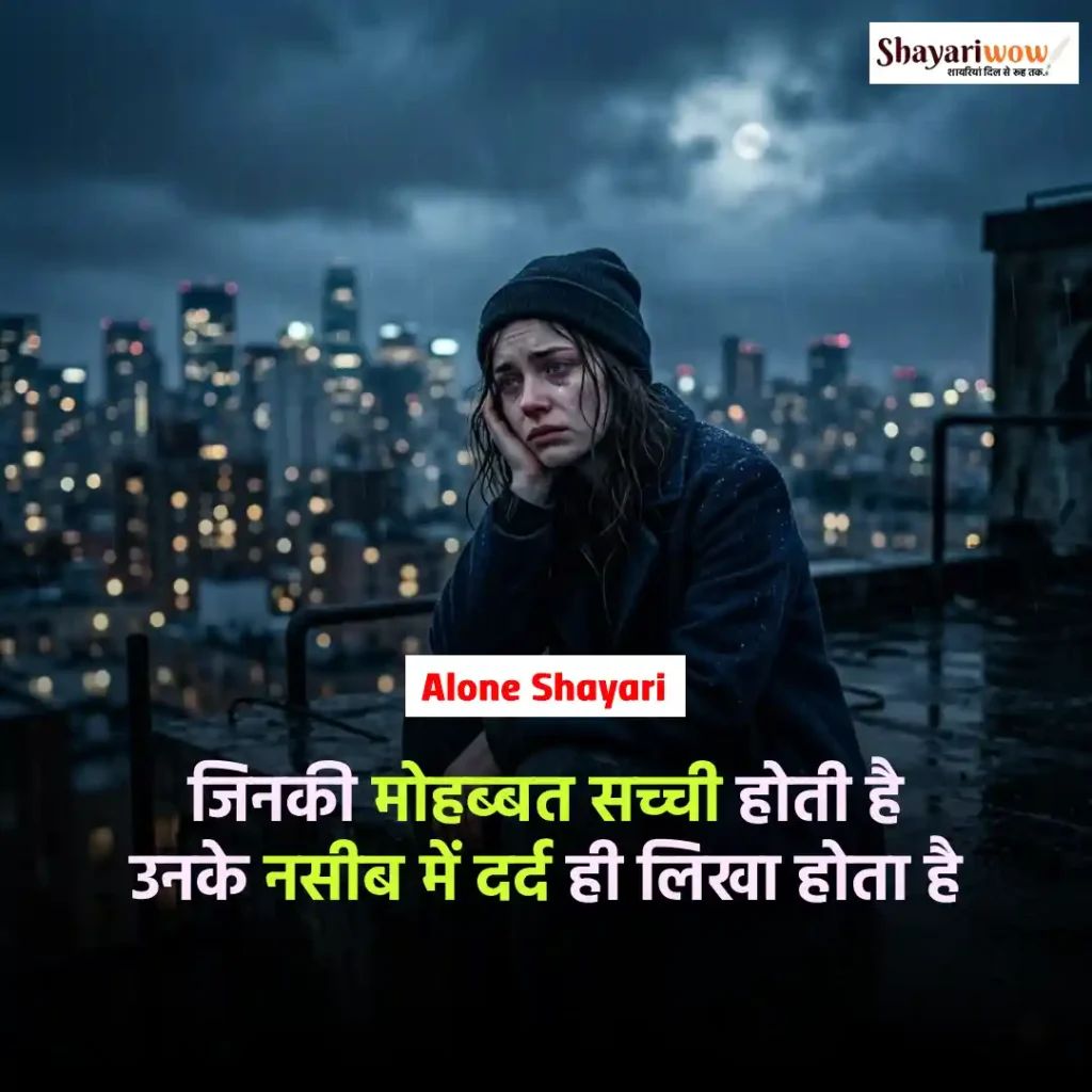 Alone Shayari