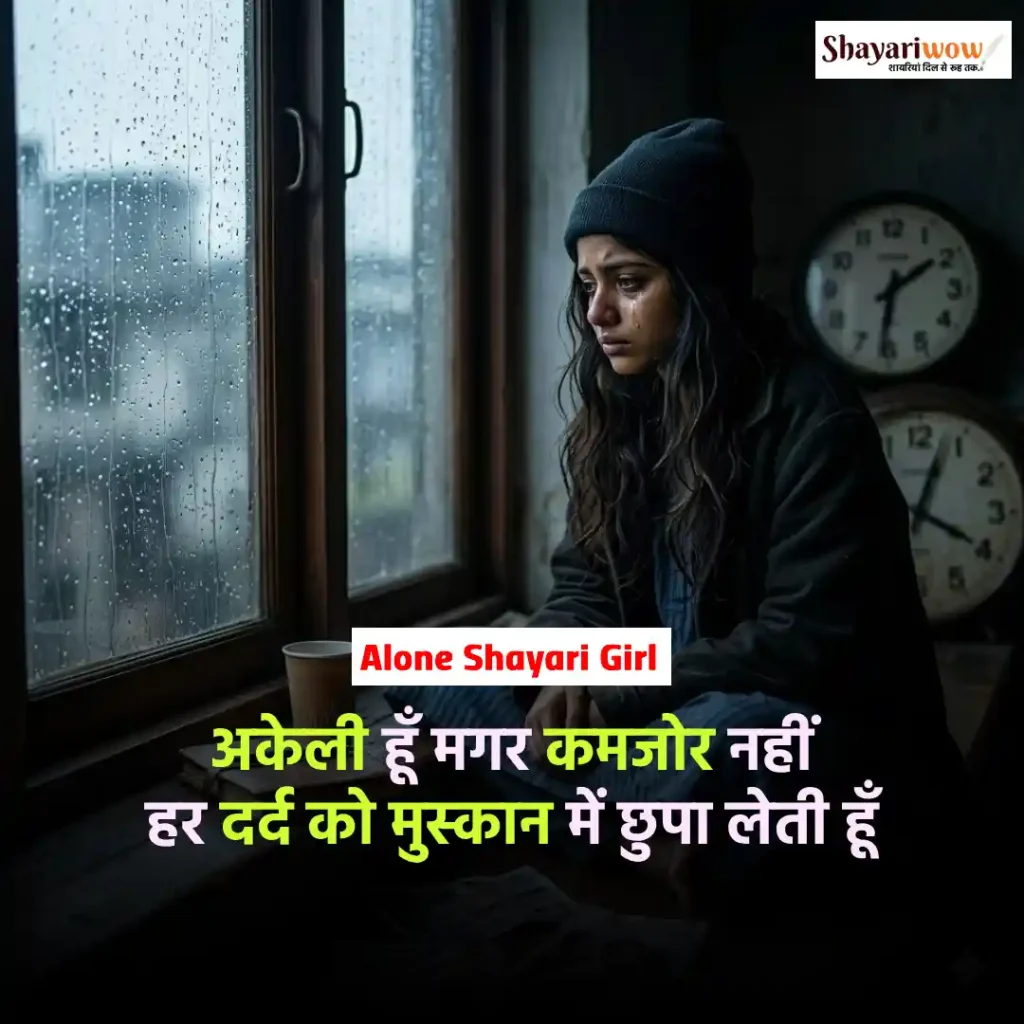 Alone Shayari Girl