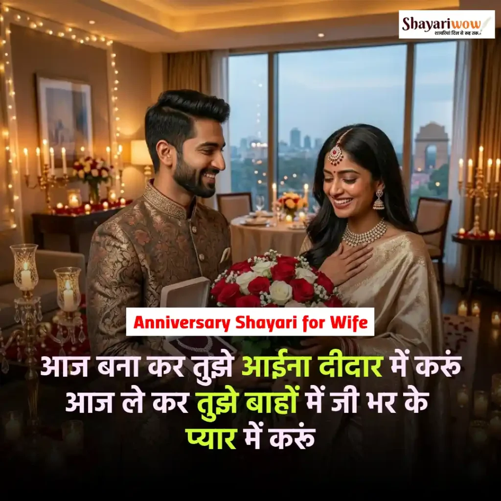 Anniversary Shayari for Wife