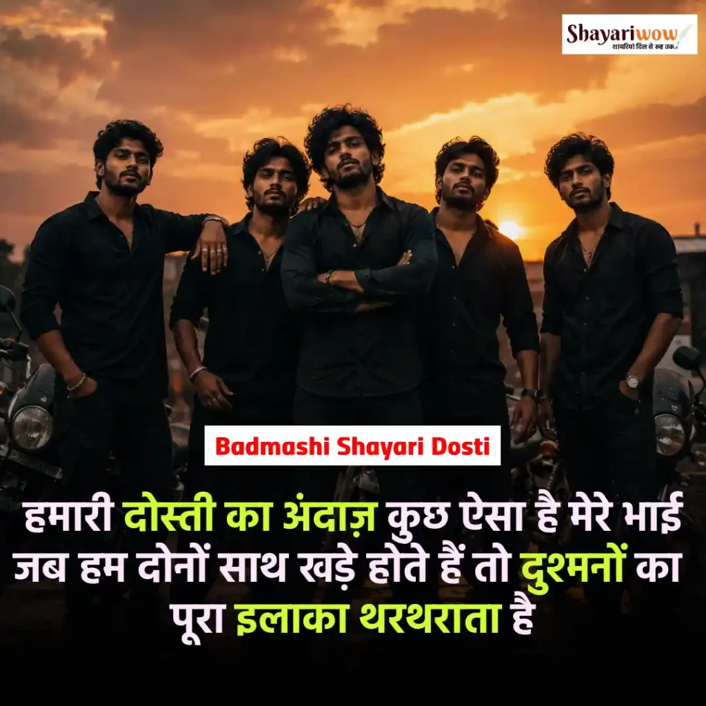 Badmashi Shayari Dosti