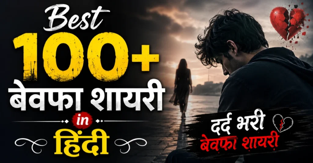 Best 100+ Bewafa Shayari in Hindi | दर्द भरी बेवफा शायरी