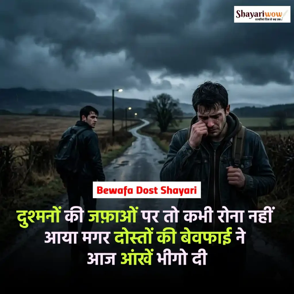 Bewafa Dost Shayari