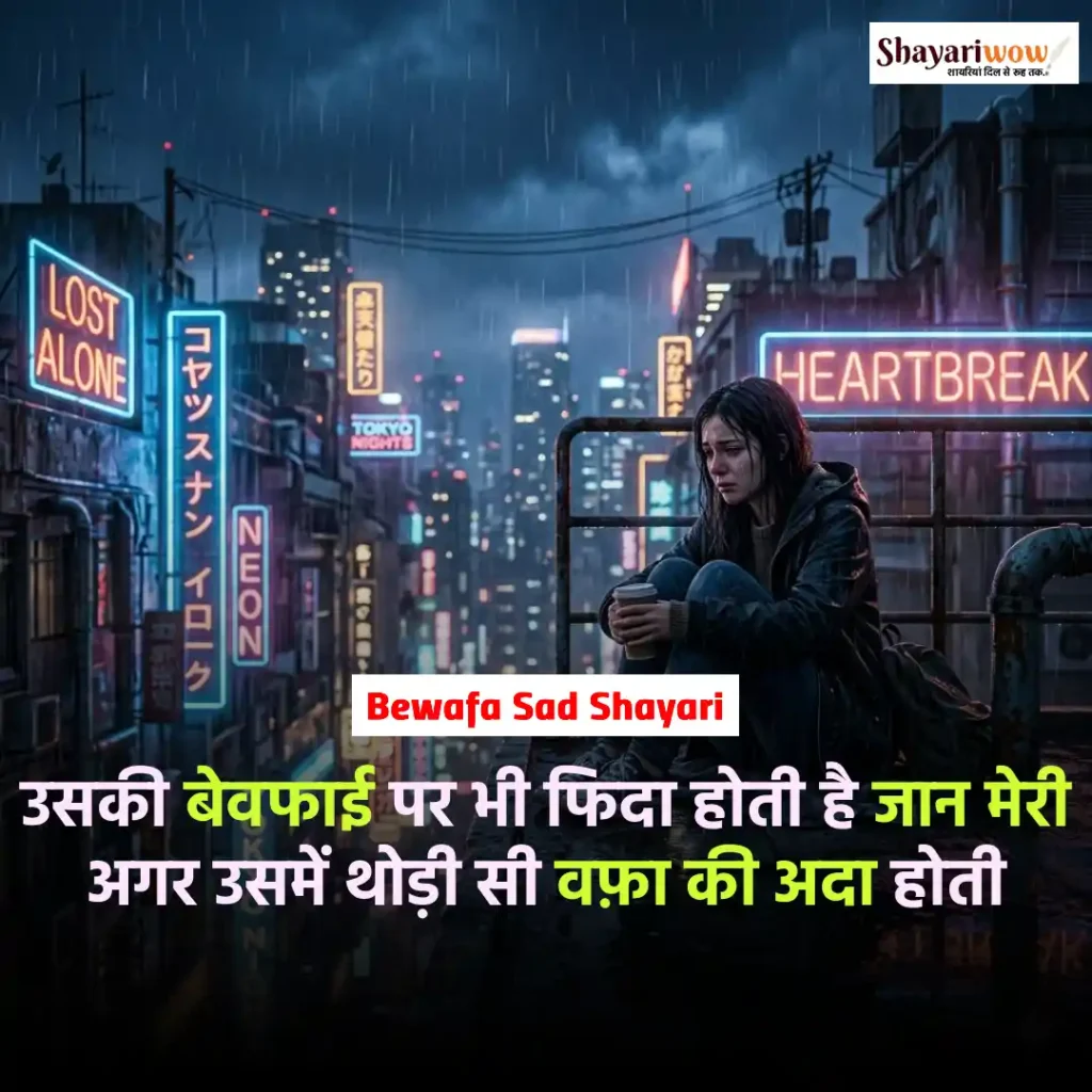 Bewafa Sad Shayari