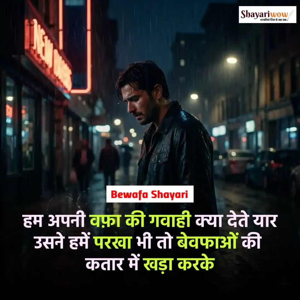 Bewafa Shayari