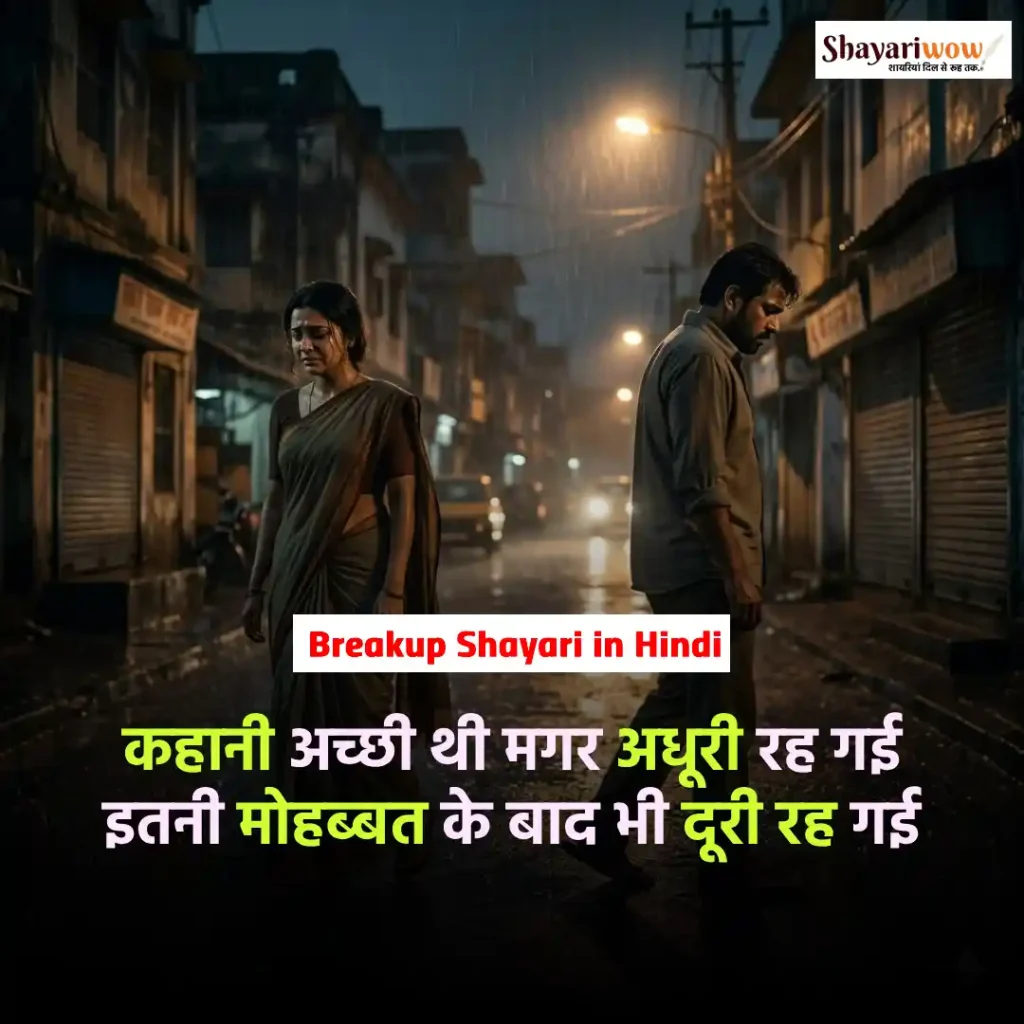 Breakup Shayari in Hindi