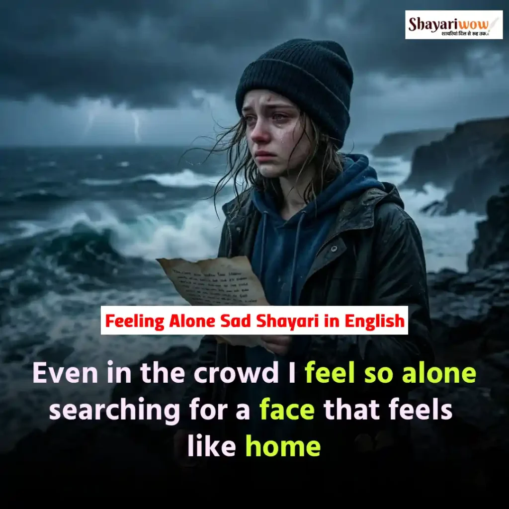 Feeling Alone Sad Shayari in English