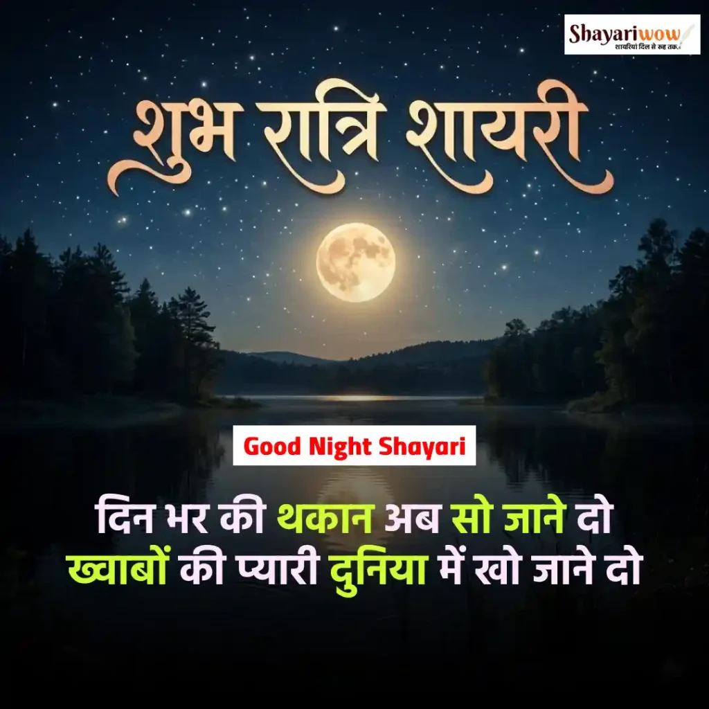 Good Night Shayari