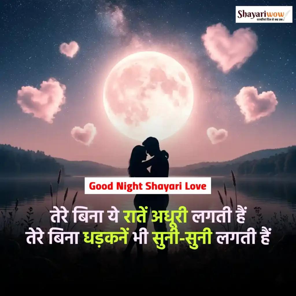 Good Night Shayari Love