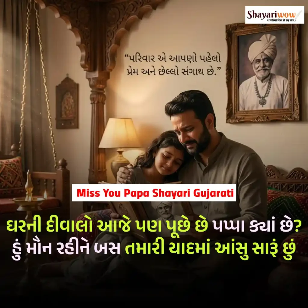 Miss You Papa Shayari Gujarati