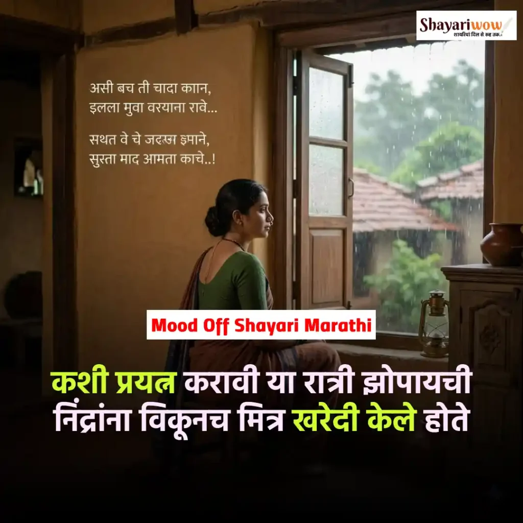 Mood Off Shayari Marathi