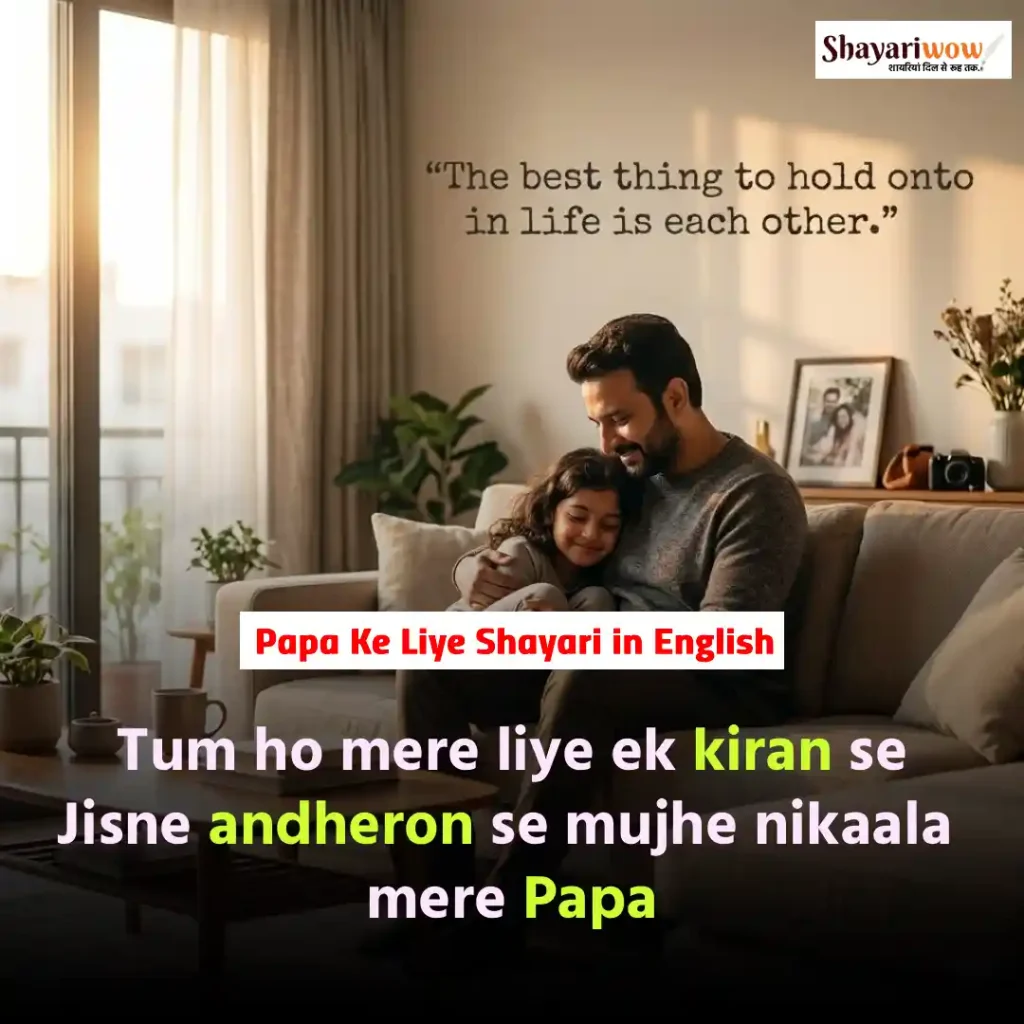 Papa Ke Liye Shayari in English