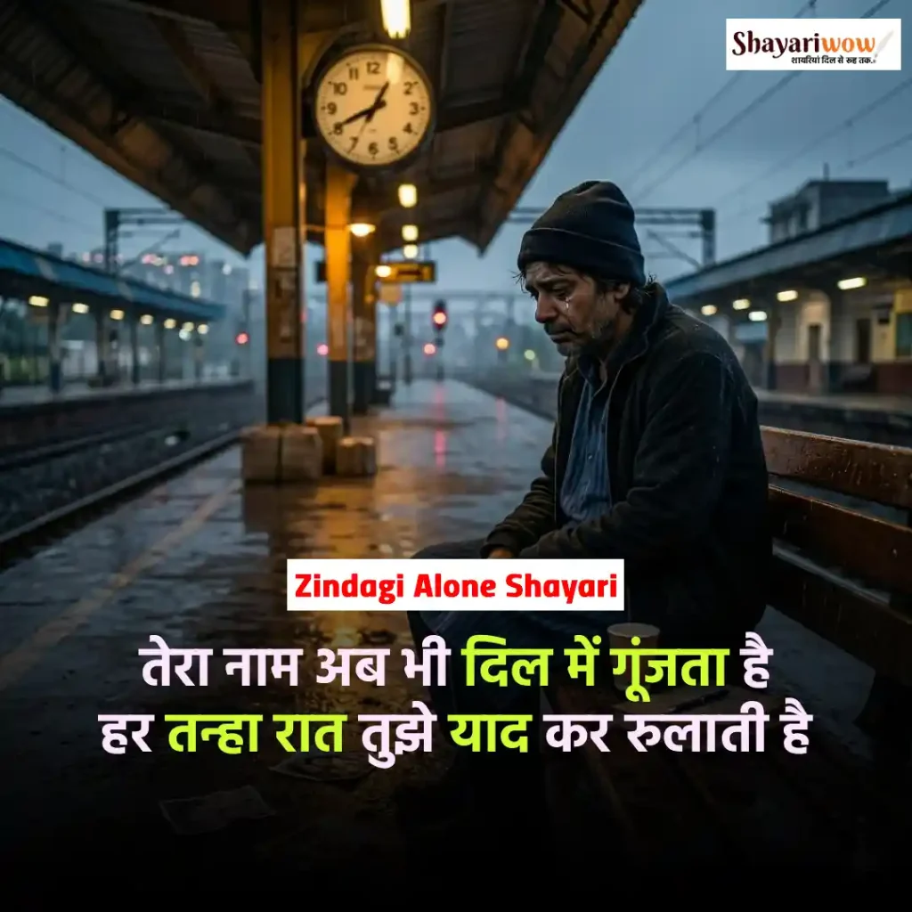 Zindagi Alone Shayari