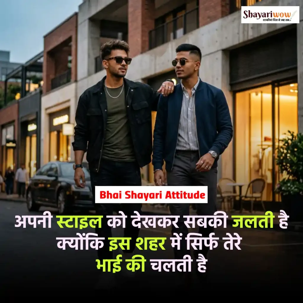 Bhai Shayari Attitude