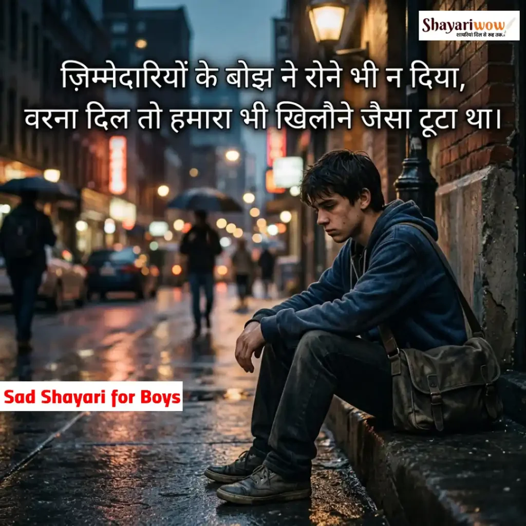 Sad Shayari for Boys