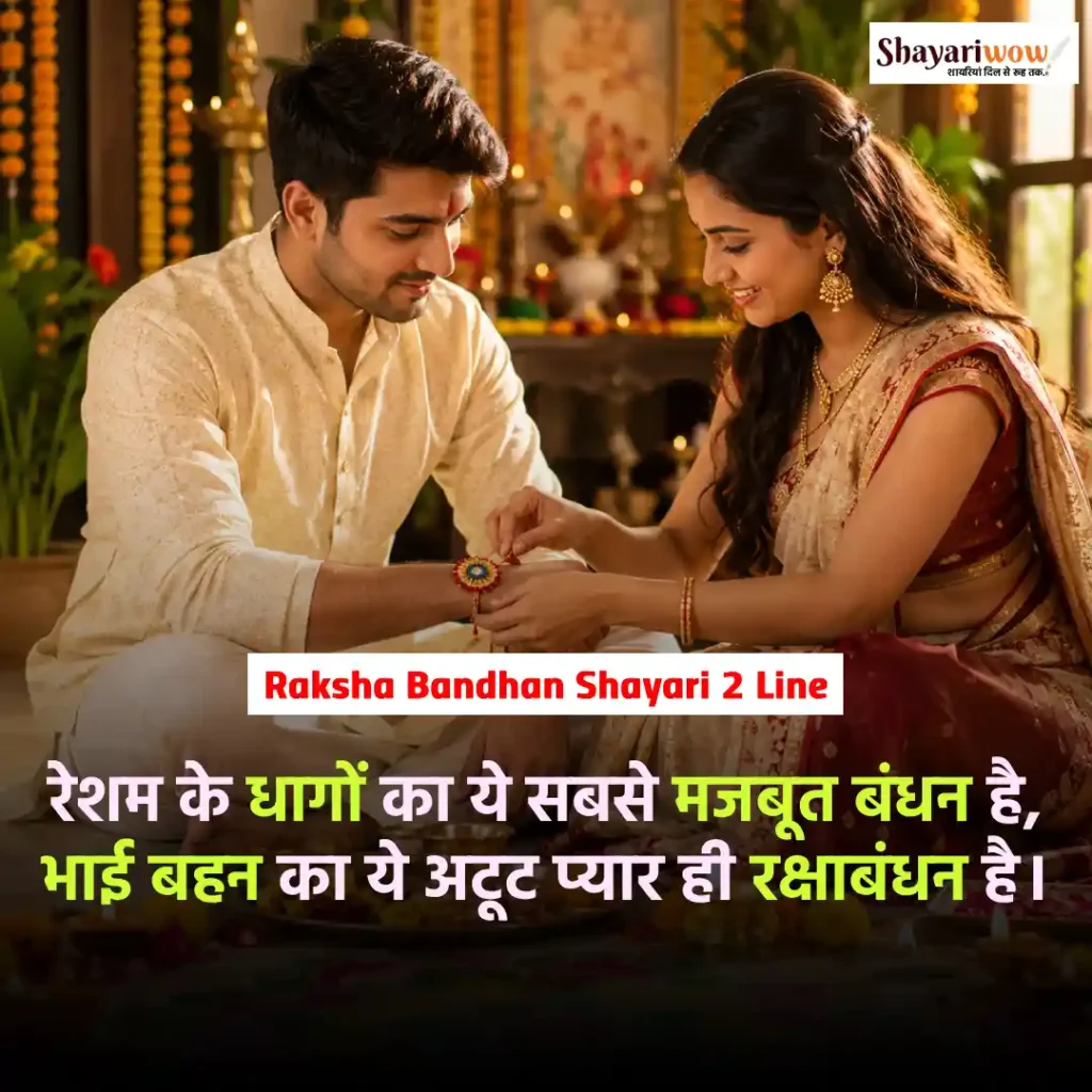 Raksha Bandhan Shayari 2 Line