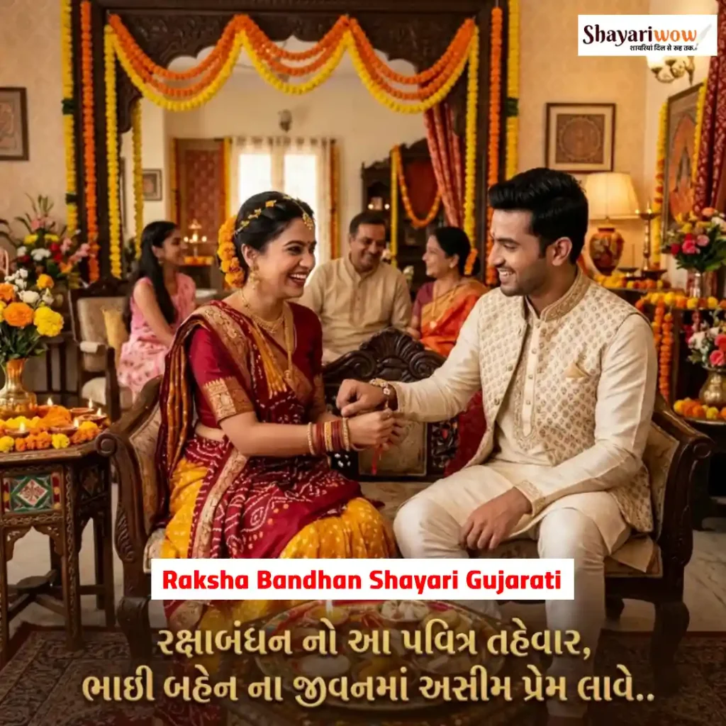 Raksha Bandhan Shayari Gujarati