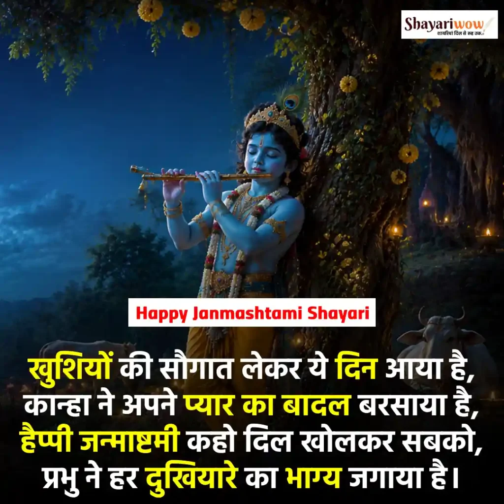 Happy Janmashtami Shayari