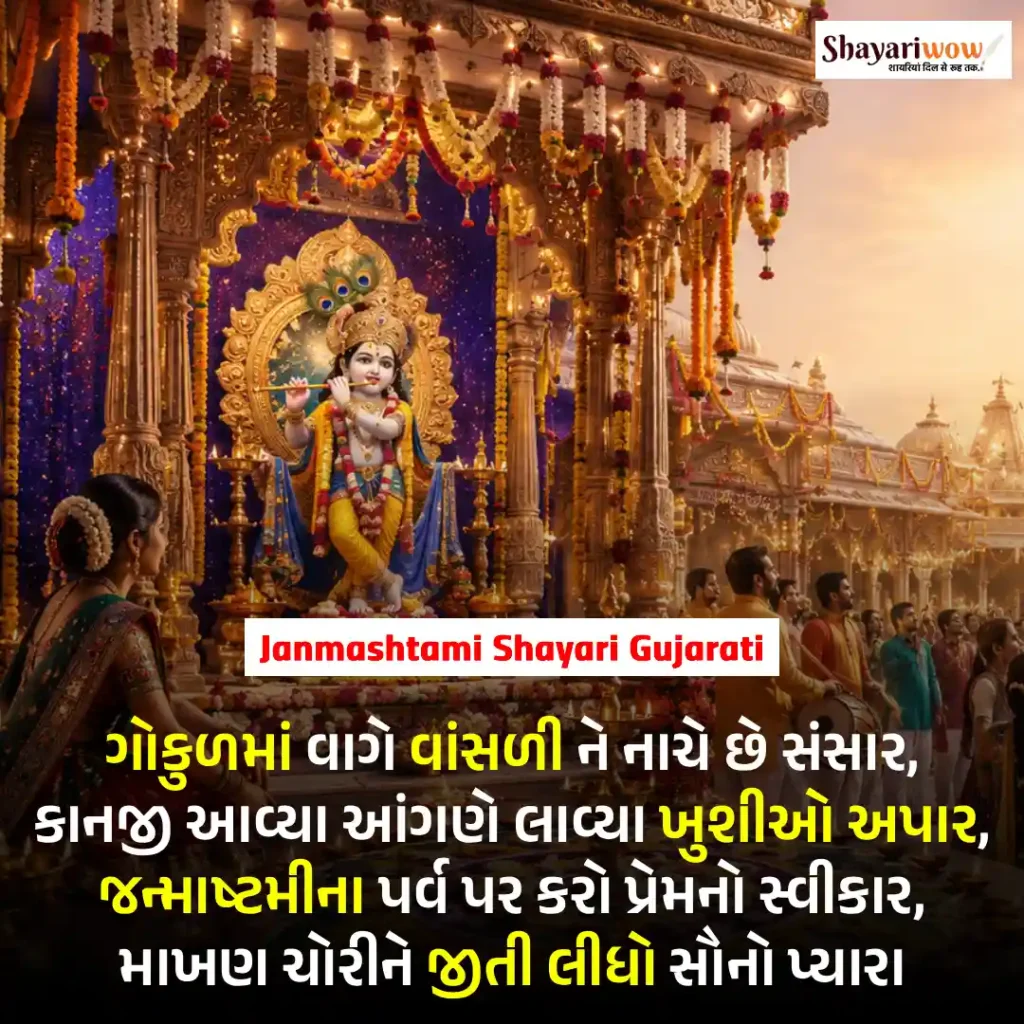 Janmashtami Shayari Gujarati
