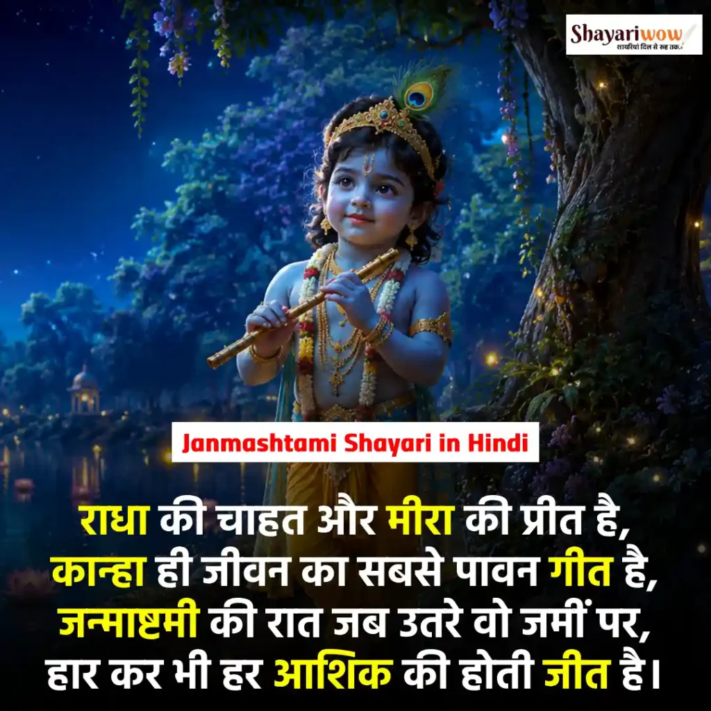 Janmashtami Shayari in Hindi
