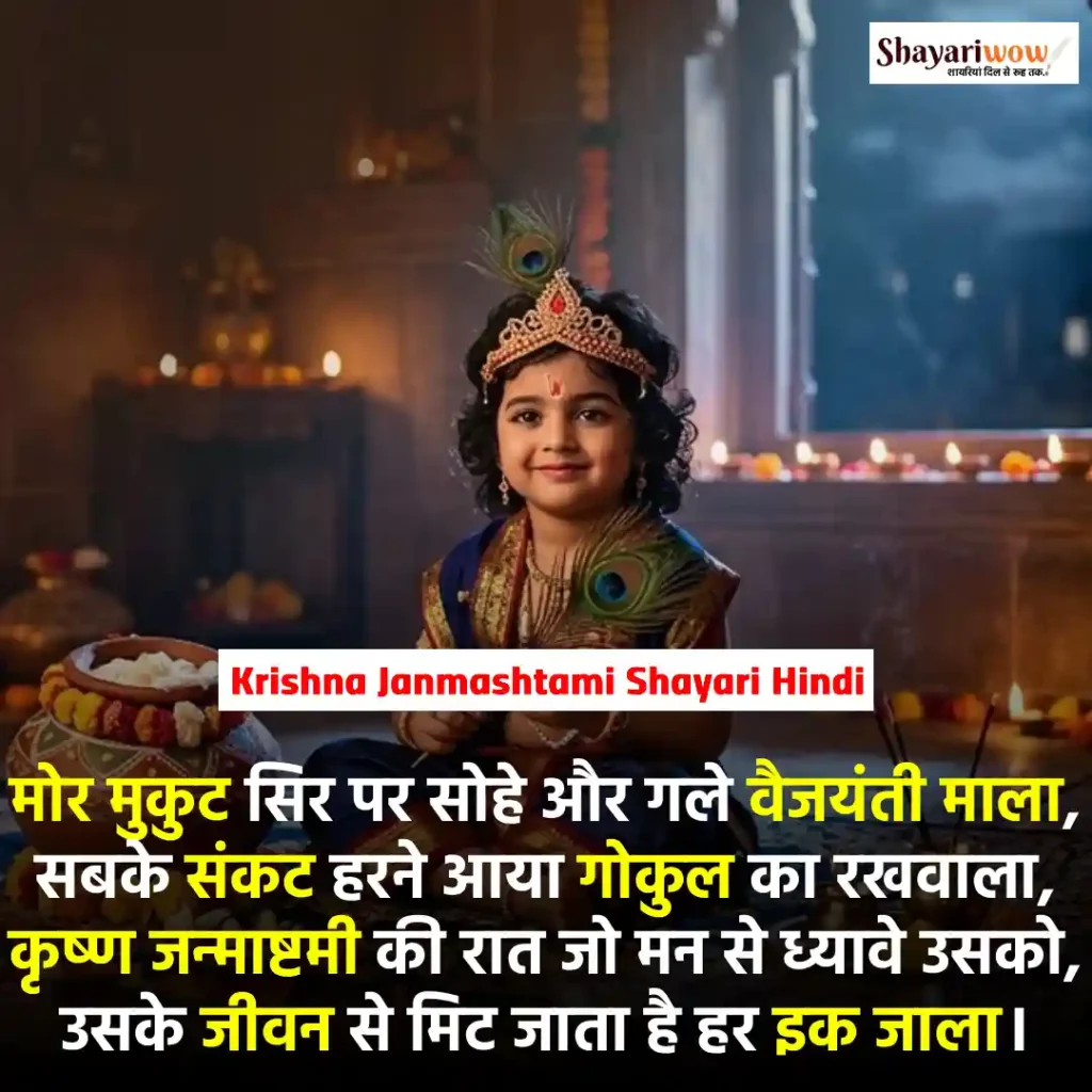 Krishna Janmashtami Shayari Hindi